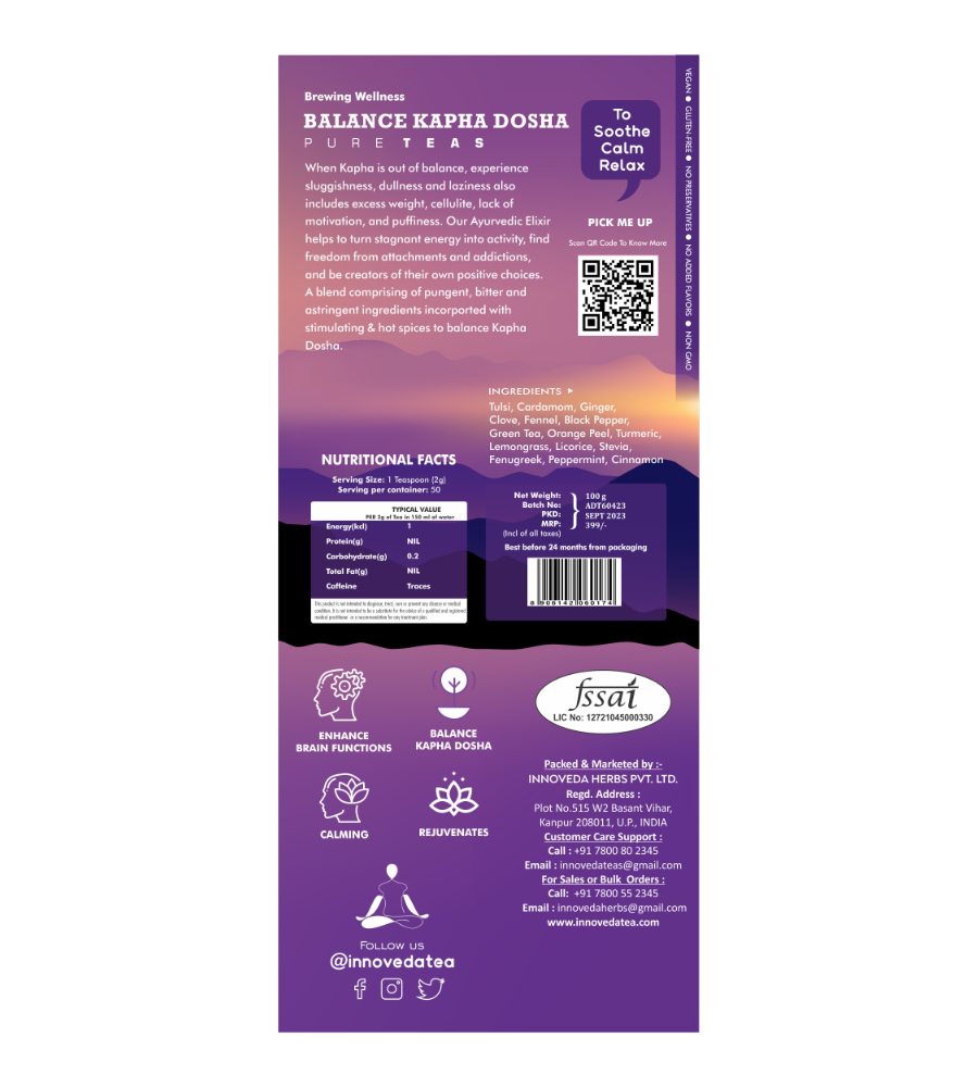 Innoveda Balance Kapha Dosha Tea