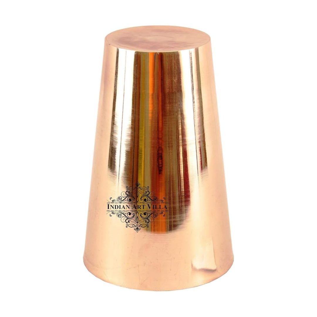 Indian Art Villa Bronze Kansa Utensils Lassi Glass Tumbler Cup - 440 gms