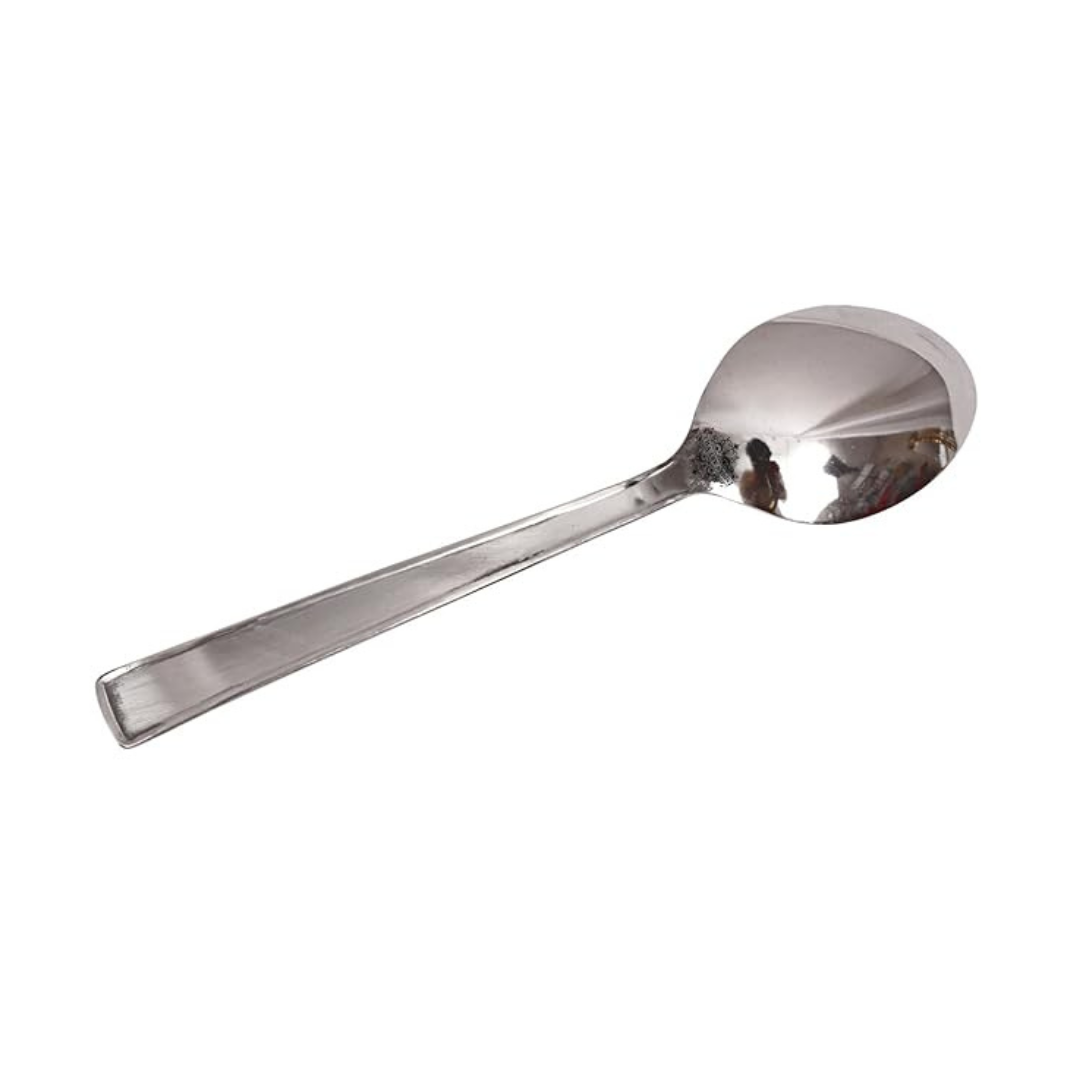 IndianArtVilla Matt Finsh Stainless Steel Cutlery Baby Spoon, 1 Pieces