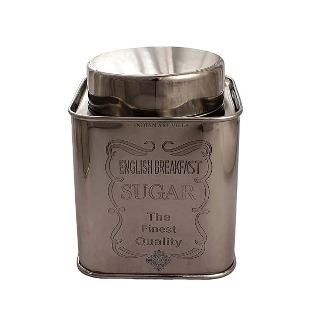 Indian Art Villa Steel Sugar Container - 255 gms