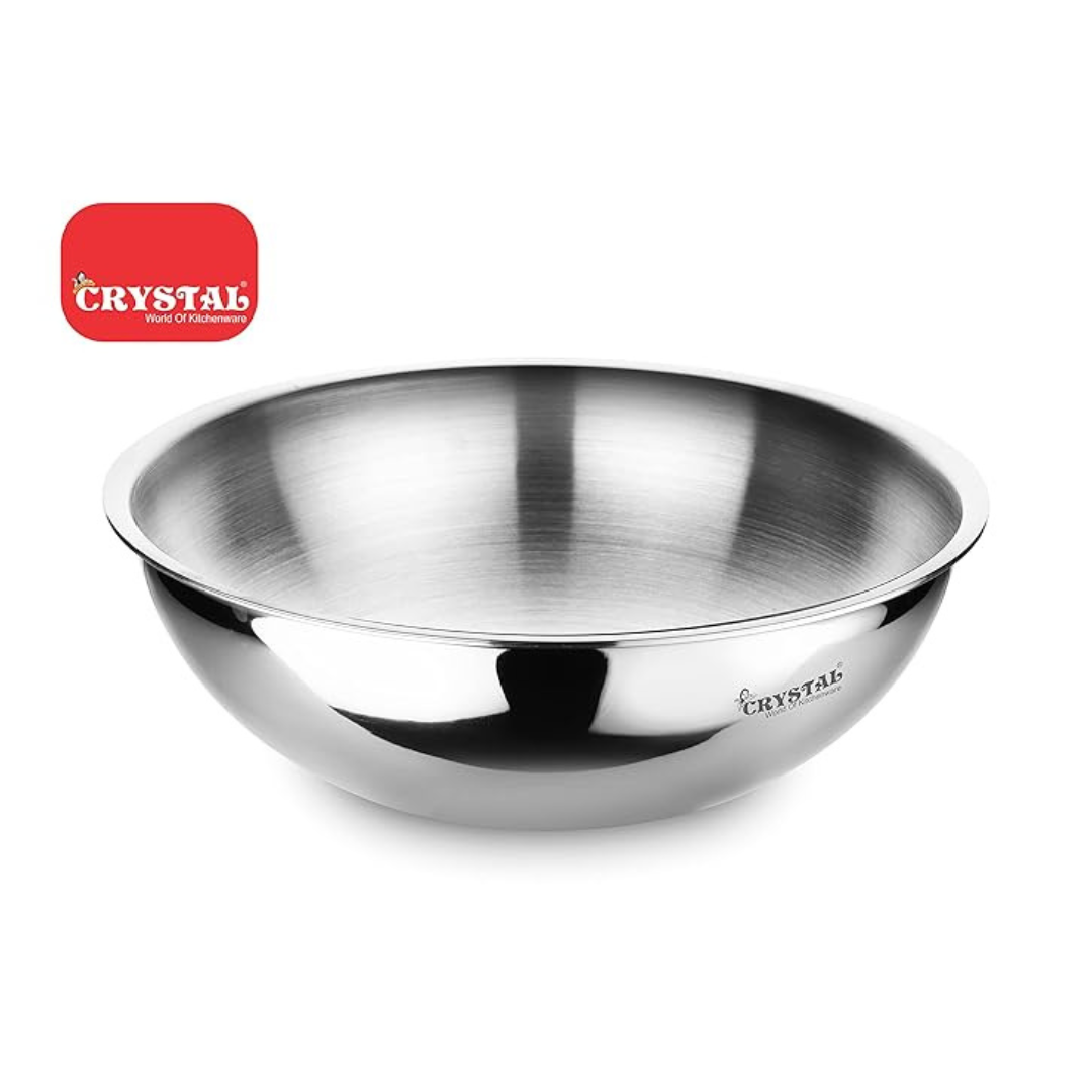 Crystal TriPro -Triply Stainless Steel Tasla - 24 cm (Induction Bottom) - 1200 gms