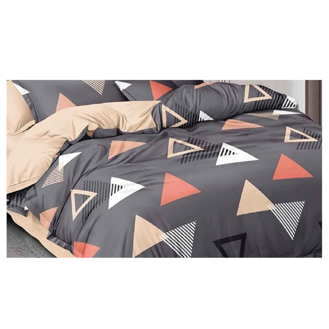 Bsb Home 2nd Gen 220 Gsm Microfiber Reversible Ac Comforter/blanket For Winter King Size Double Bed 230X250 cm, Blue,White & Orange
