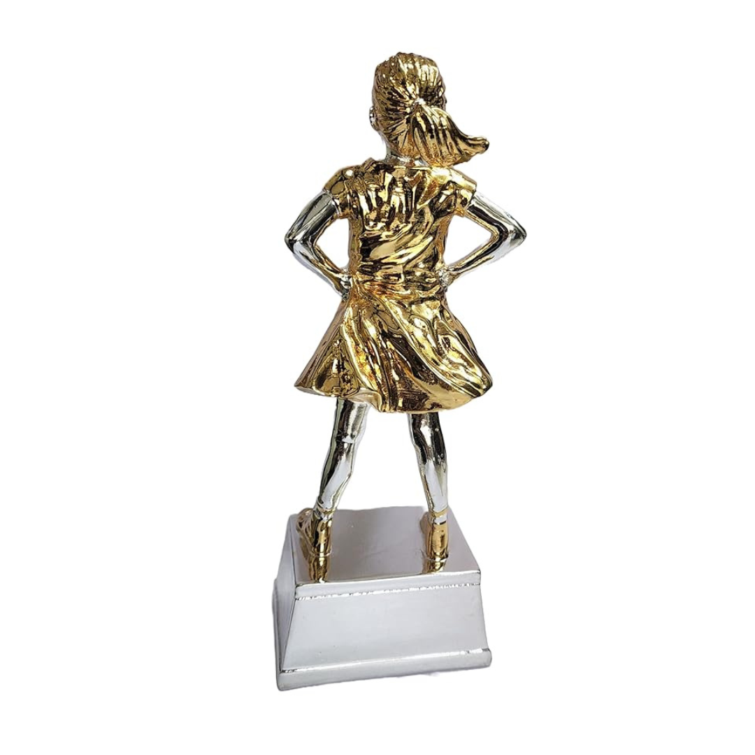 Gold Art India Daughter Figurine Silver & Gold Plated World's Best Daughter Two Tone