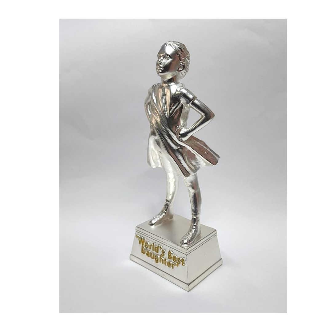 Gold Art India Silver Plated Figurine For Daughter World'S Best Daughter