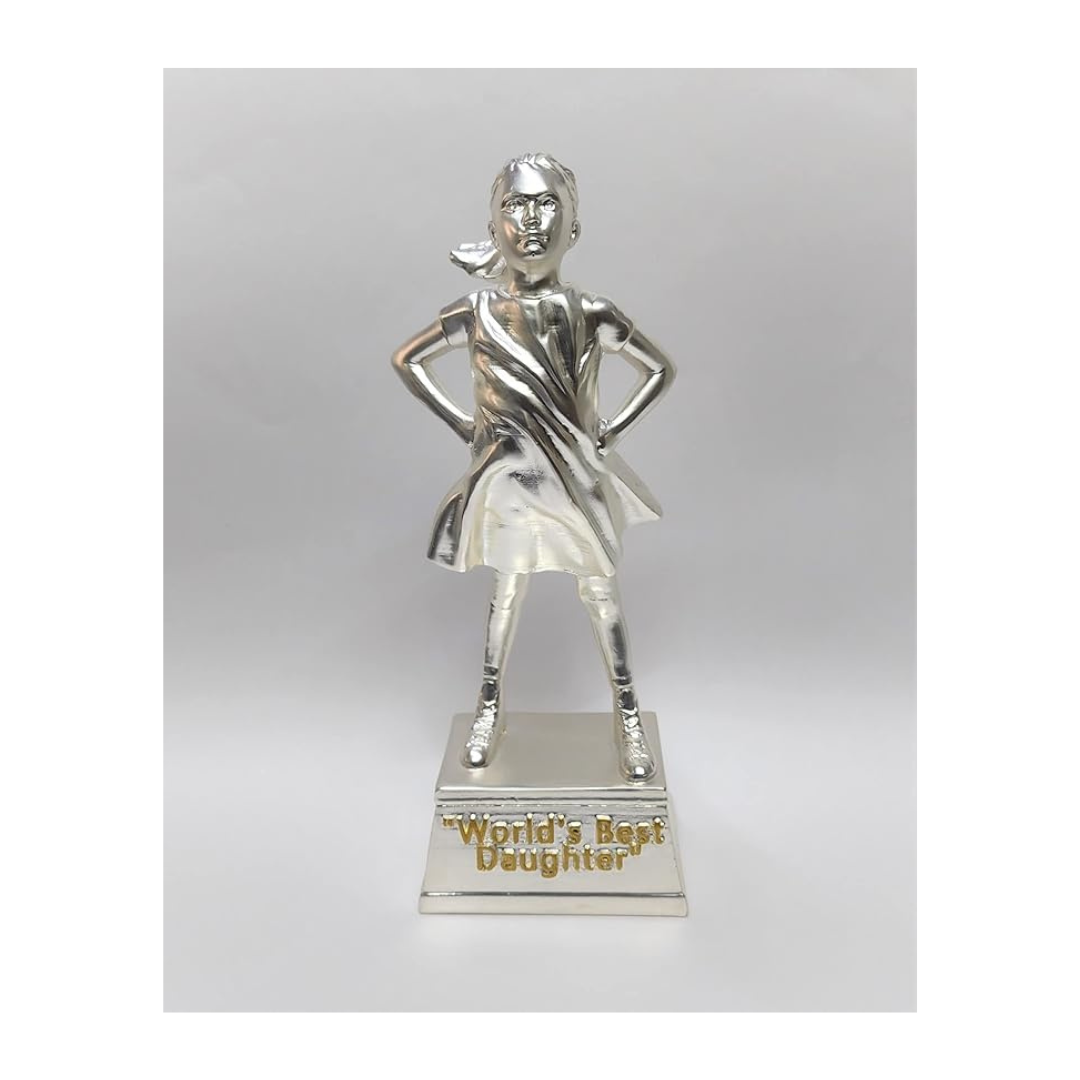 Gold Art India Silver Plated Figurine For Daughter World'S Best Daughter