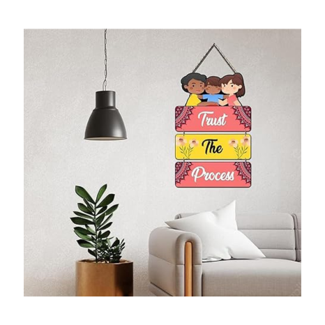 Angel Infinite Trust The Process Wall Hanging Mdf Wooden Decorative Wall Art Best For Home
