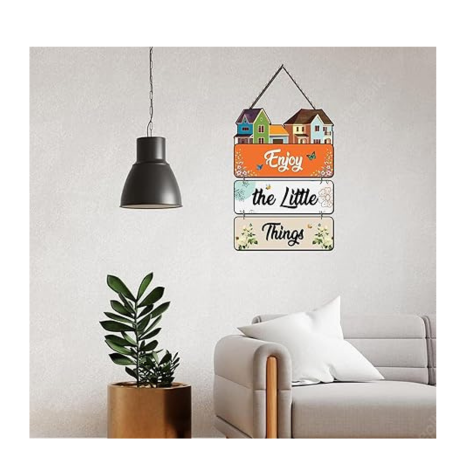 Angel Infinite Enjoy The Little Thing Wall Hanging Wooden Decorative Wall Art Best For Home