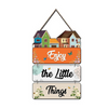 Angel Infinite Enjoy The Little Thing Wall Hanging Wooden Decorative Wall Art Best For Home