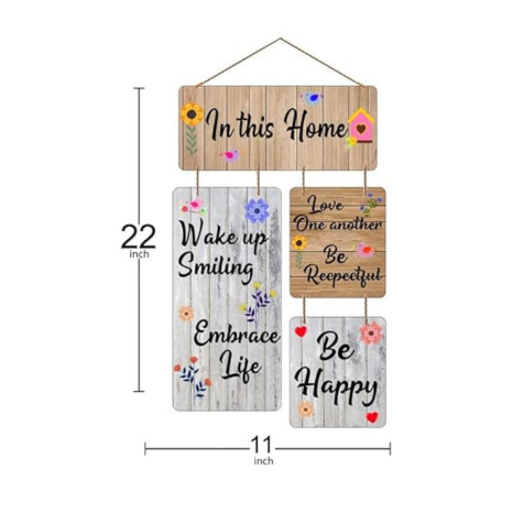 Angel Infinite In This Home Quote Wooden Wall Hanging Wall Hanger for Home Decor