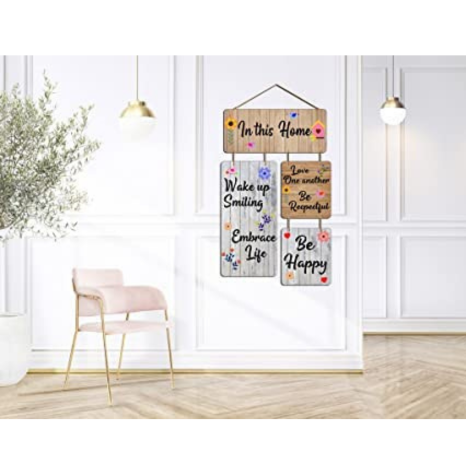 Angel Infinite In This Home Quote Wooden Wall Hanging Wall Hanger for Home Decor