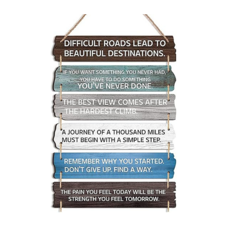 Angel Infinite Inspirational & Motivational Quotes Wooden Wall Hanging Wall Hanger For Homedecor