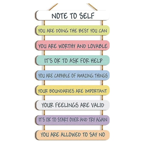 Angel Infinite Wooden Wall Hanging Inspirational Positive Quote Wall Art For Home Decorative