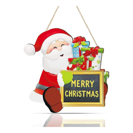 Angel Infinite Christmas Santa Claus Wooden Wall Hanging Wall Hanger For Home Decor Wall Art