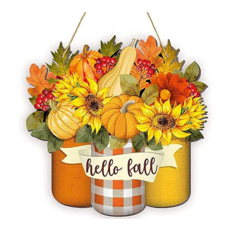 Angel Infinite Hello Fall Design Wooden Wall Hanging Wall Hanger For Home Decor Wall Art