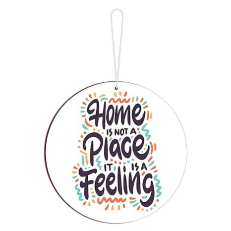 Blue Finch Door or Wall Hanging Home Inspirational Quotes Hanging Home Is Not A Place It Is A Filling