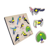 Highroof Birds Wooden Puzzle Kids Games Toys For Kids 3+ Jigsaw Puzzles For Adults Baby Learning