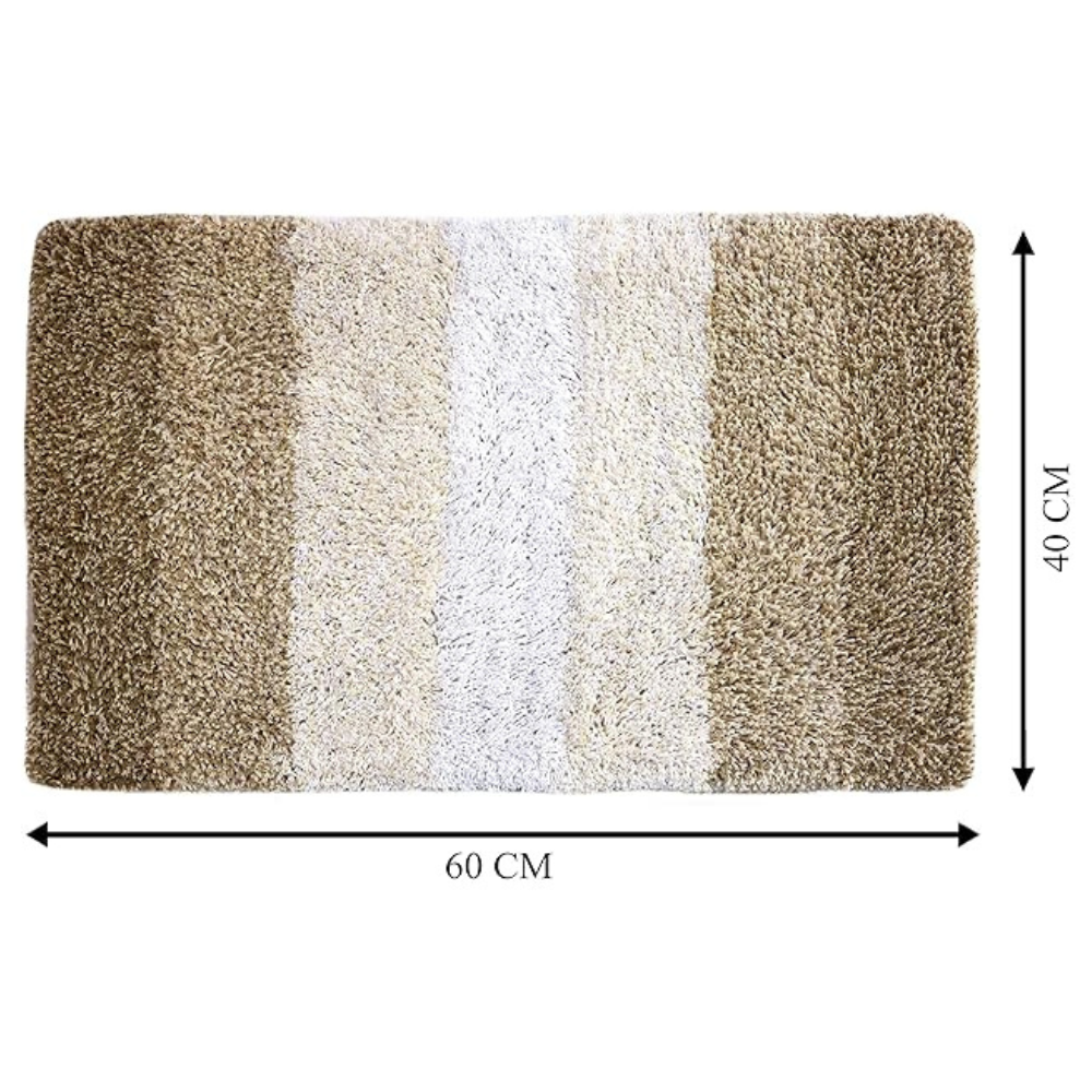 The Home Talk Cotton Stripes Bathmats Water Absorbent Runners Floor Mats