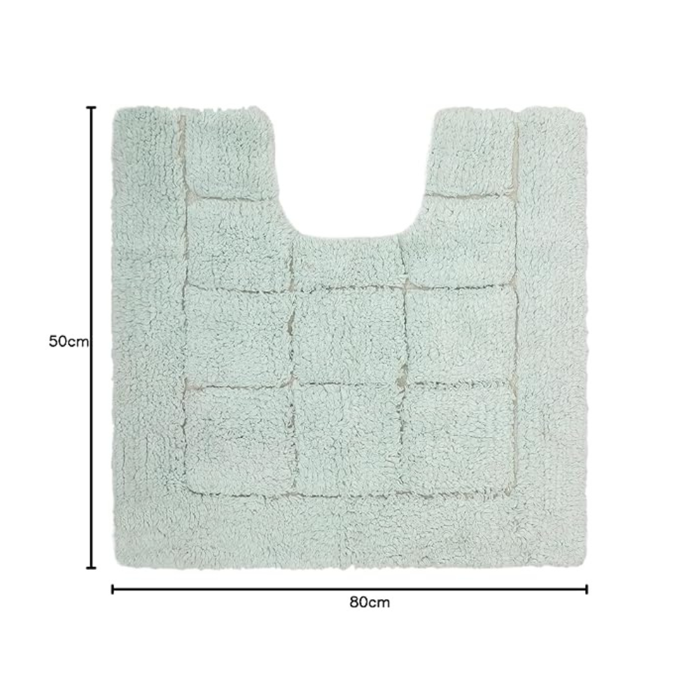 The Home Talk Cotton Bathmats Water Absorbent Runners Regular Striped Rugs Floor Mats