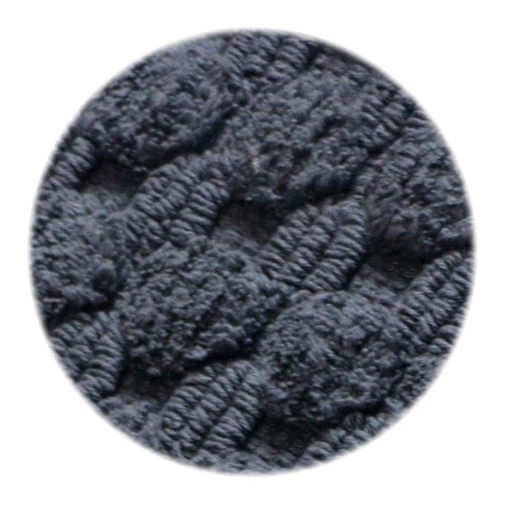 The Home Talk Cotton Bathmats Water Absorbent Runners Floor Mats Dark Grey