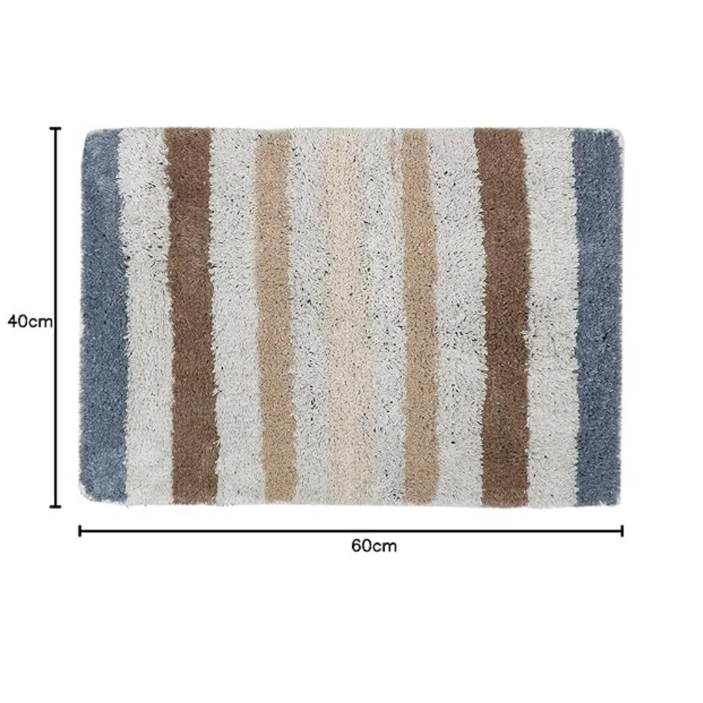 The Home Talk Cotton Bathmats Water Absorbent Runners Regular Floor Mats Sage