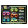 Hot Wheels Monster Trucks Glow in The Dark Multipack with 10 Toy Vehicles 5 Monster Trucks & 5 1:64 Scale Cars