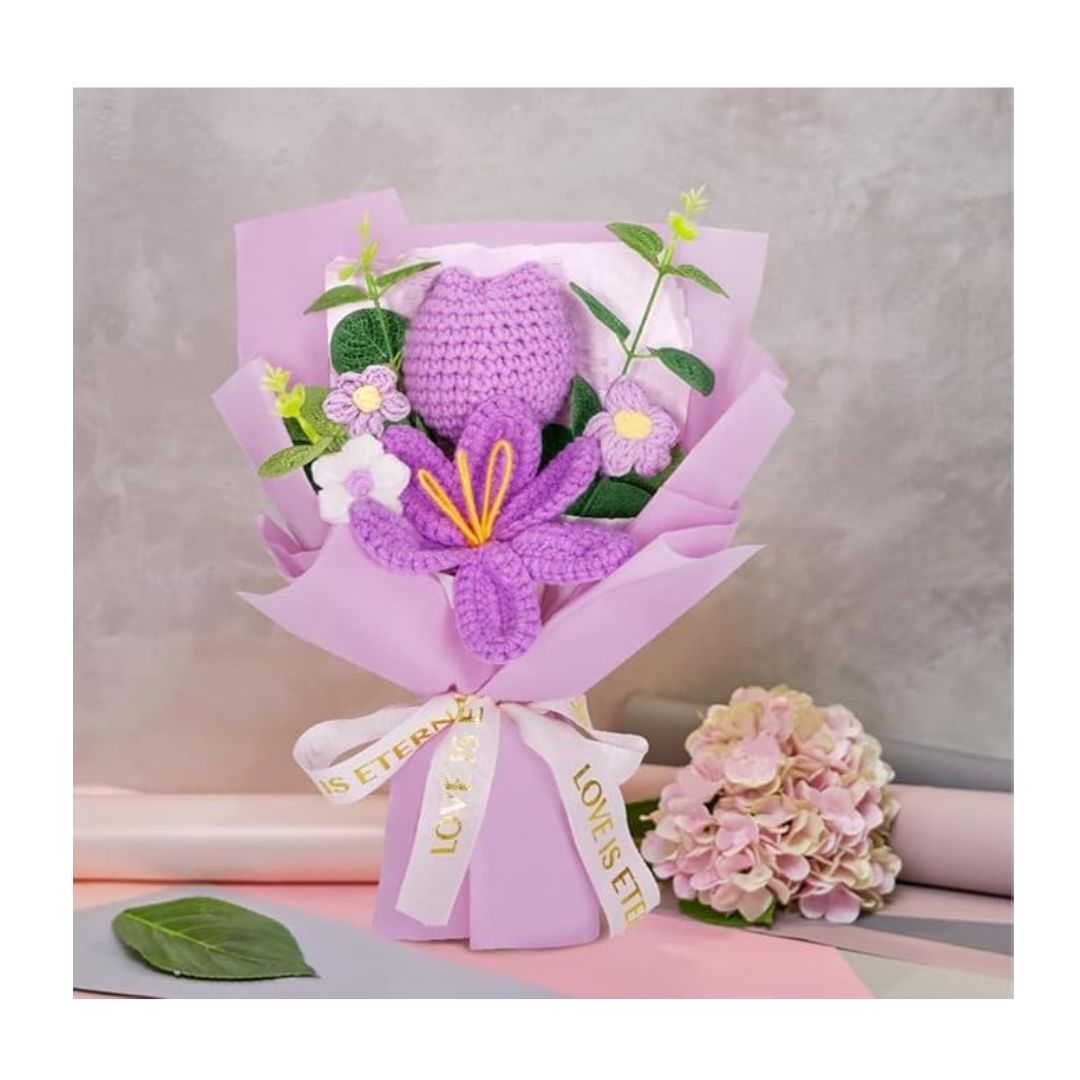 Artificial Crochet Flower Bouquet/Artificial Flowers Bunch Design 5