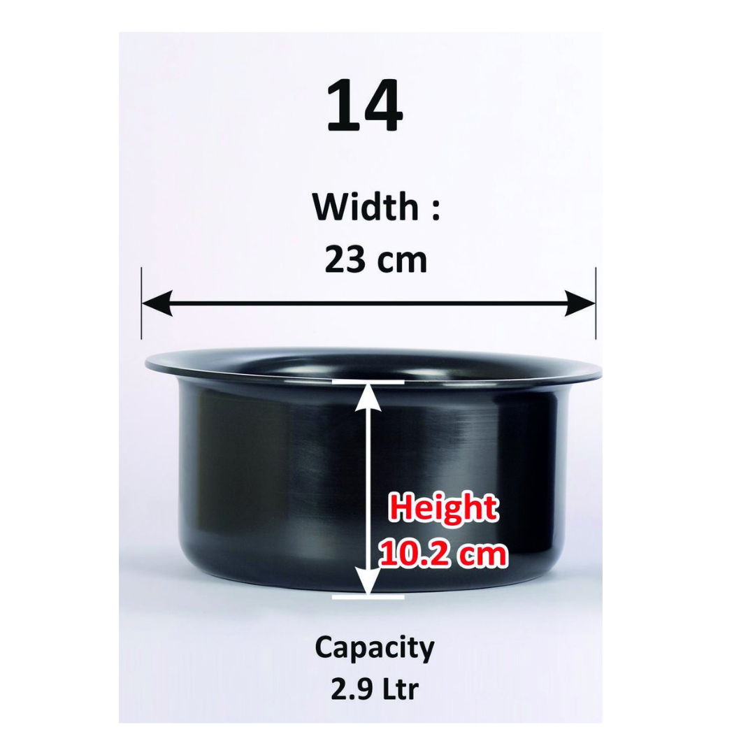 Sumeet 3mm Hard Anodised Tope 14 (2.9 Liters)