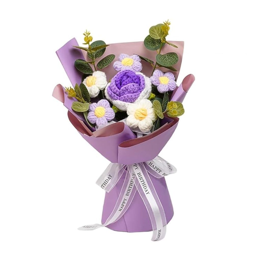 Artificial Crochet Flower Bouquet/Artificial Flowers Bunch Design 2