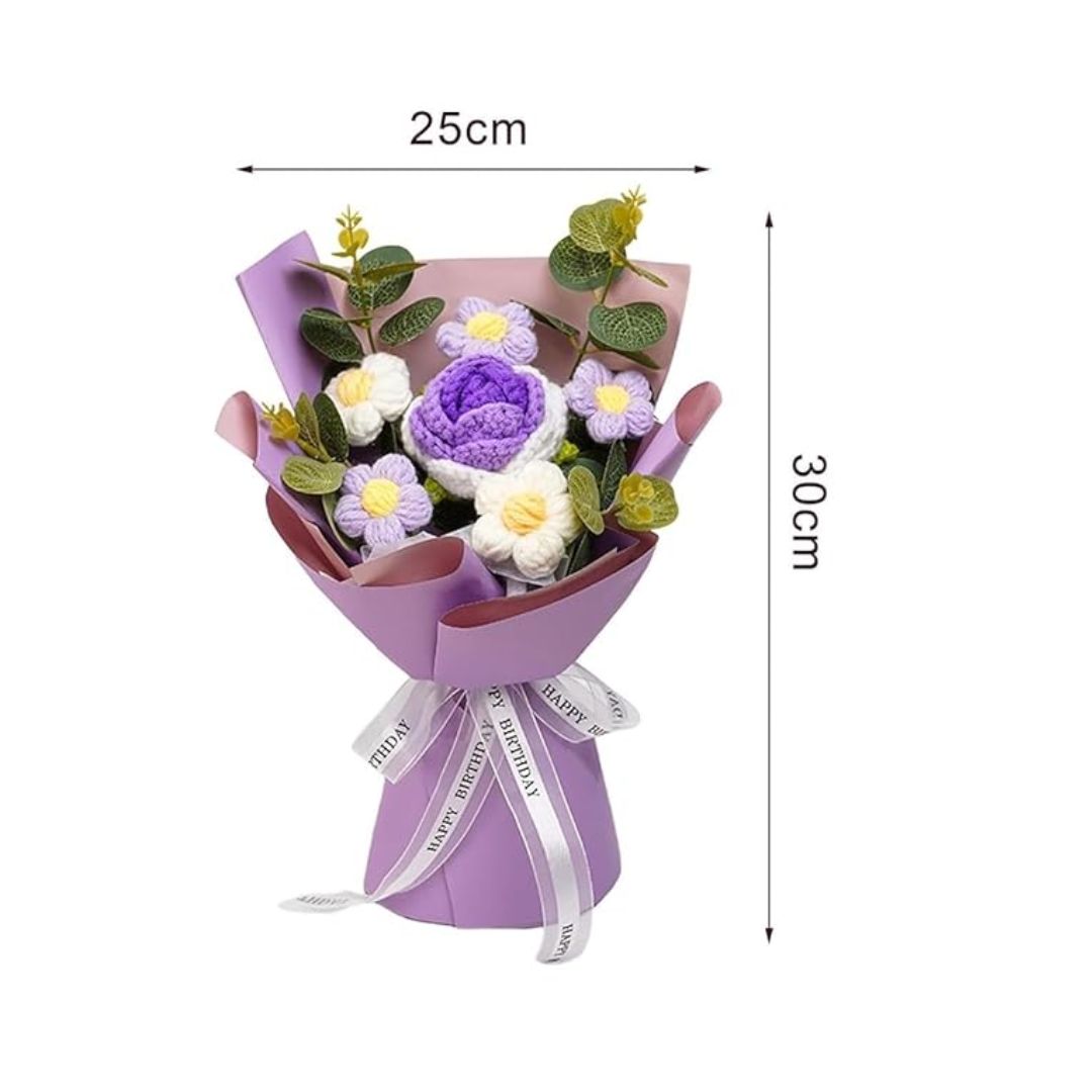 Artificial Crochet Flower Bouquet/Artificial Flowers Bunch Design 2
