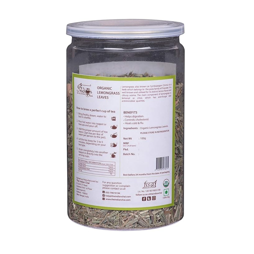 The Indian Chai – Organic Lemongrass Tea - 100 gms