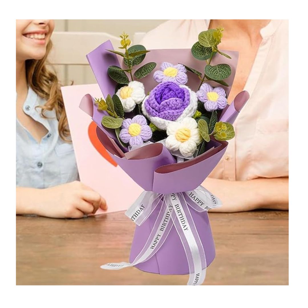 Artificial Crochet Flower Bouquet/Artificial Flowers Bunch Design 2