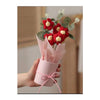Artificial Crochet Flower Bouquet/Artificial Flowers Bunch Red Daisy Bouquet