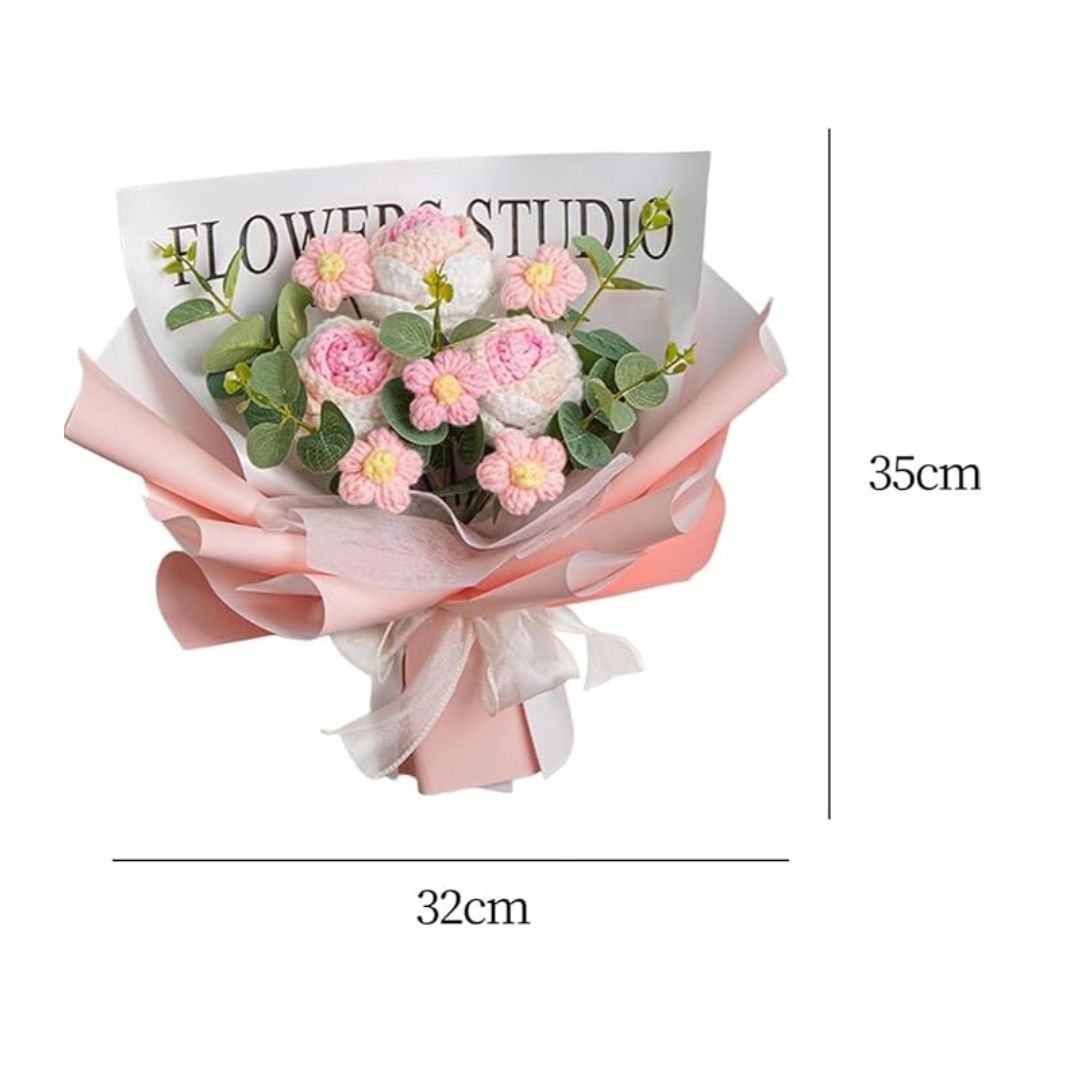 Artificial Crochet Flower Bouquet/Artificial Flowers Bunch Design 3