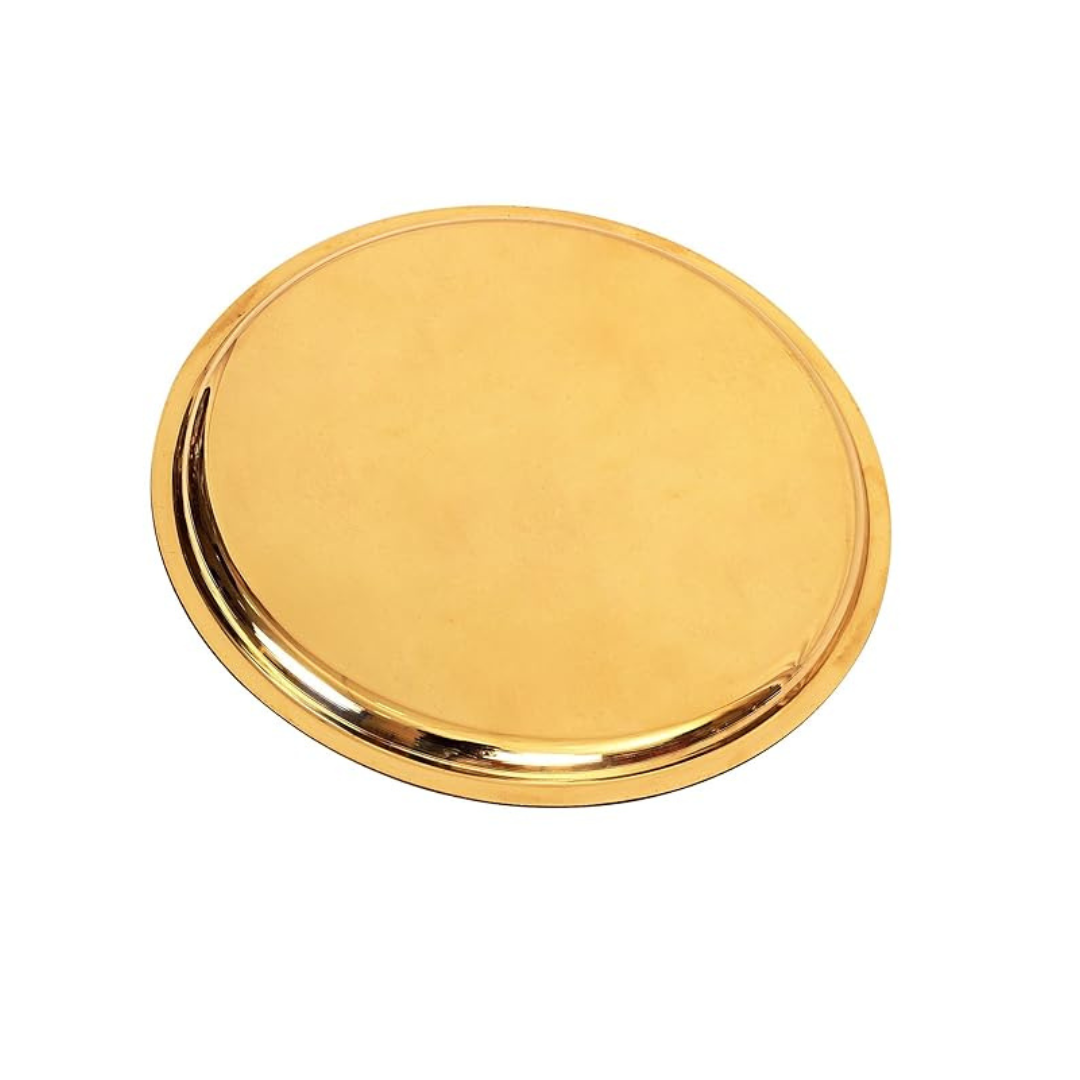 Indian Art Villa Brass Double Ring Floral Design Plate 13