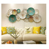 DSH Crafting Your Curiosity Metal Wall Decor Wall Hanging Multi Color Wall Arts Circle Green