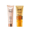 Lakme 50 SPF Sun Expert Tinted Sunscreen Cream 50 gms & Lakme 9 to 5 CC Cream Mini, 01 - Beige, SPF 30 , 9 gms