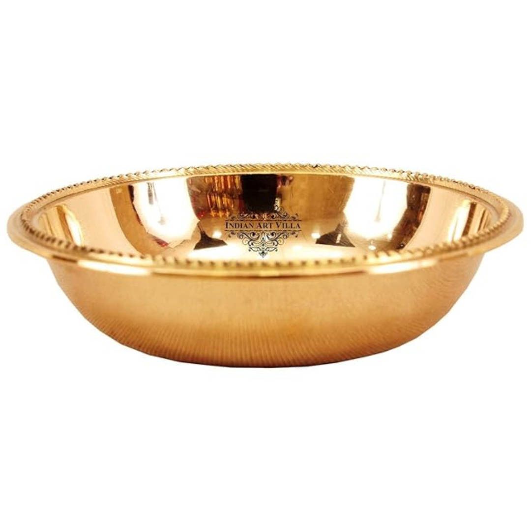 Indian Art Villa Brass Serving Bowl Serving Soup | 100 ml