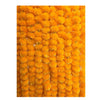 Artificial Marigold Fluffy Flowers Garlands for Decoration  Pack of 5 Light Orange