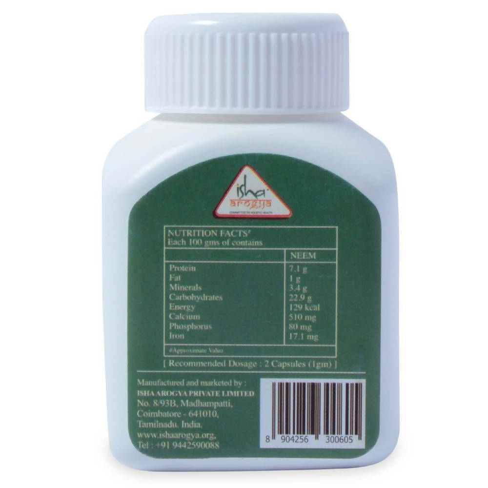 Isha Life Neem Powder in Veg Pills - 100 Pcs