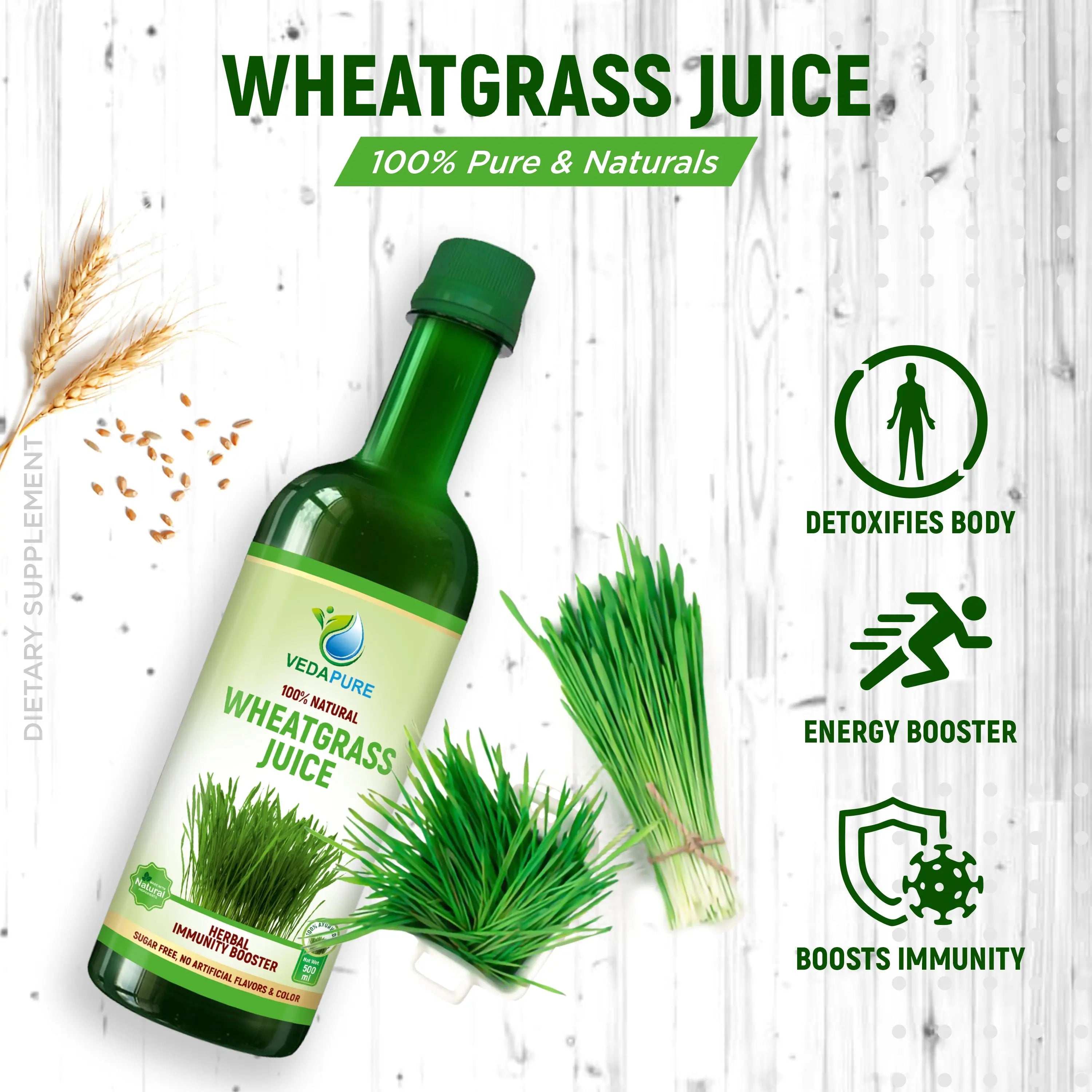 Vedapure Pure Wheatgrass Juice -500 ml