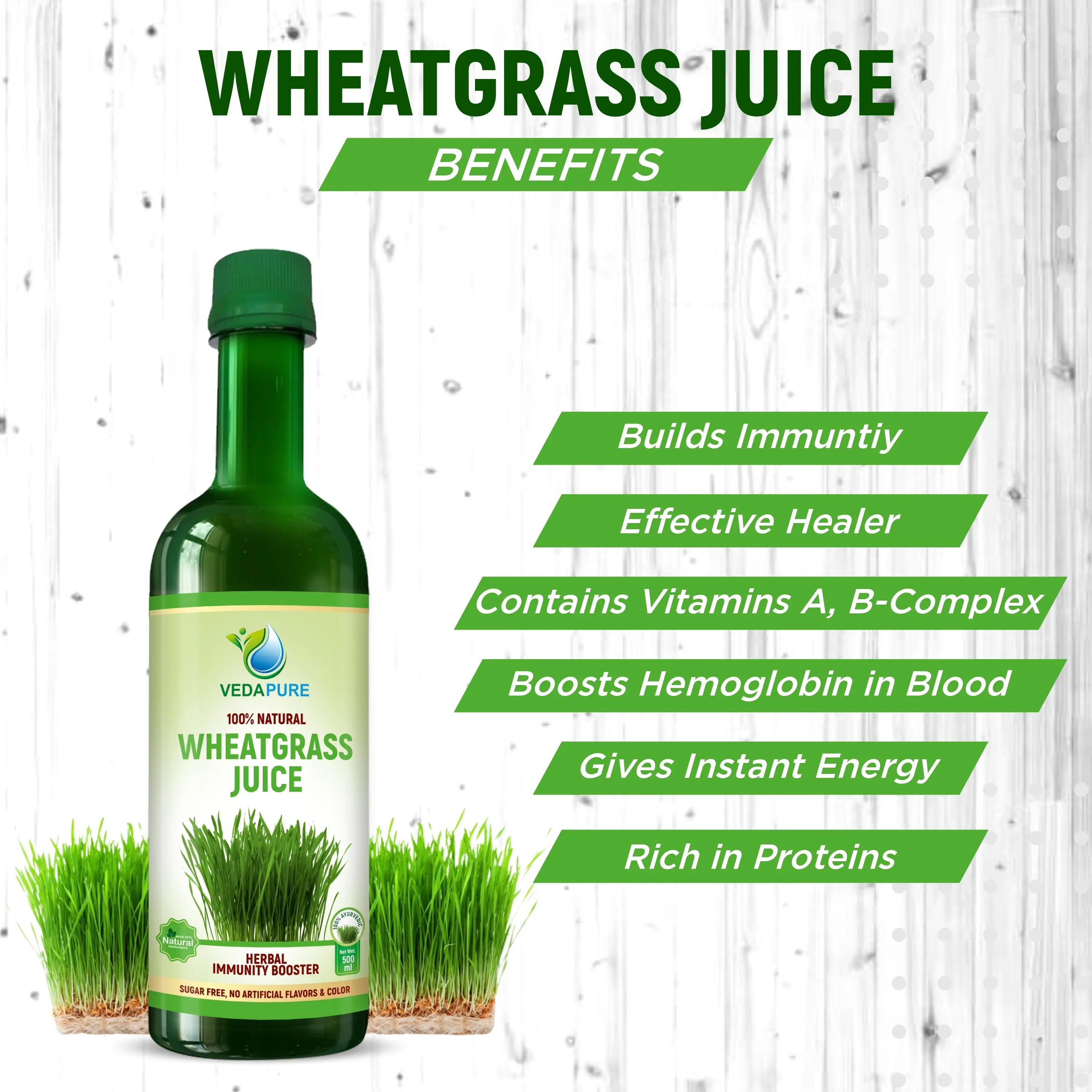 Vedapure Pure Wheatgrass Juice -500 ml