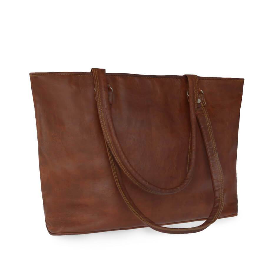Craftshades – 13 Inch Handcrafted Leather Women’s Tote Bag | 100% Genuine Leather