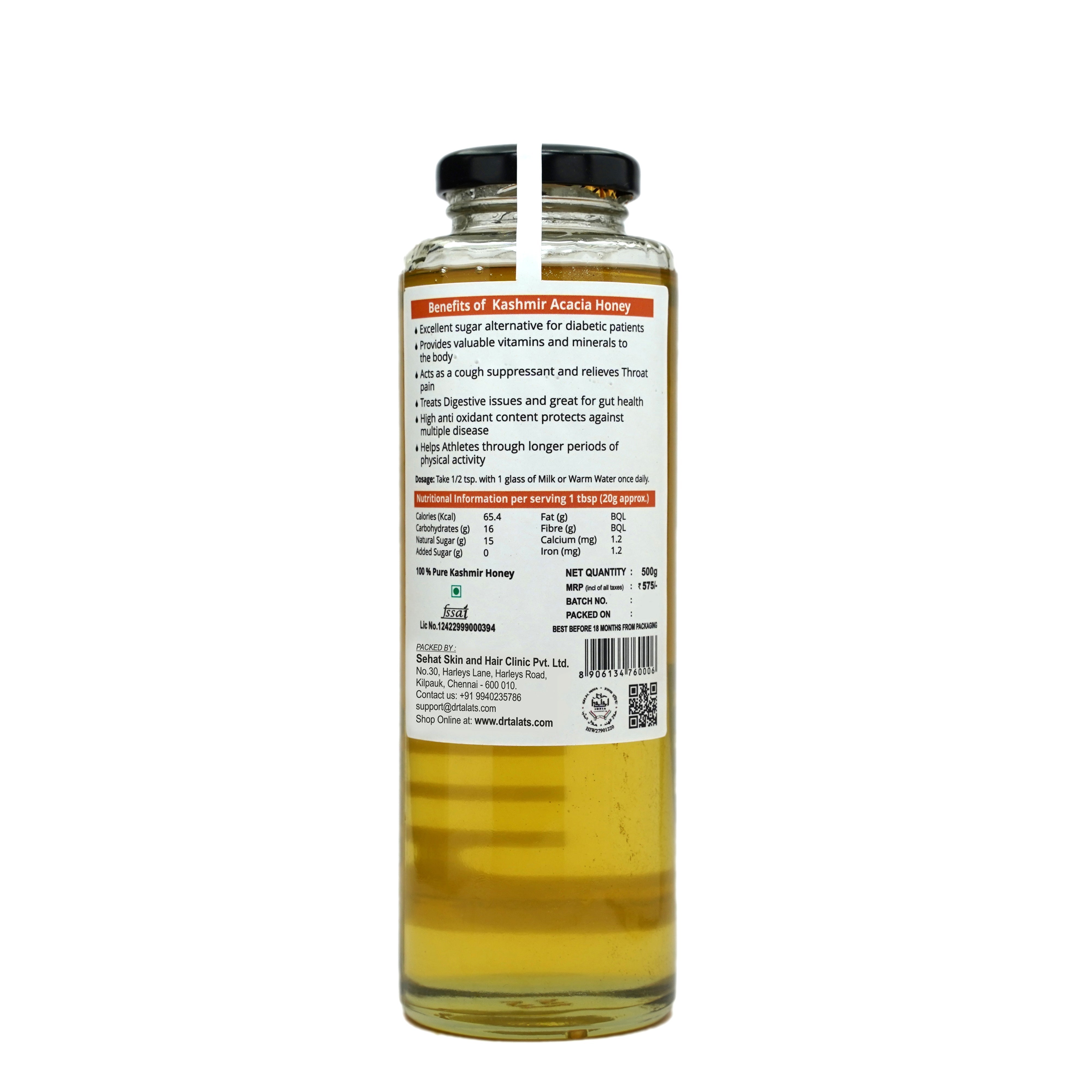 Dr. Talat's Premium Kashmir Acacia Honey