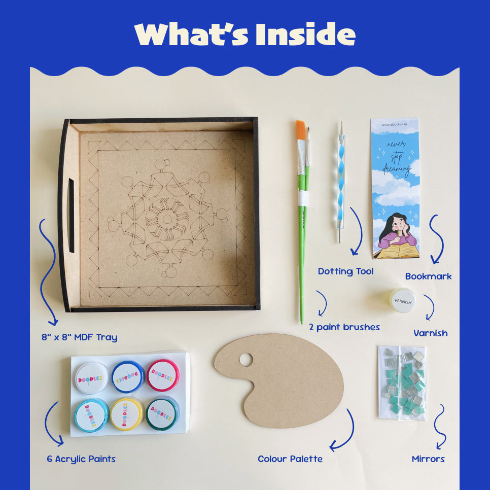 Warli Art Tray Kit
