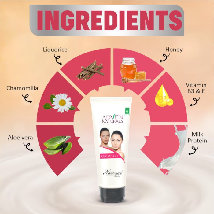 Adven Naturals Glow Aid Cream - 100 gms