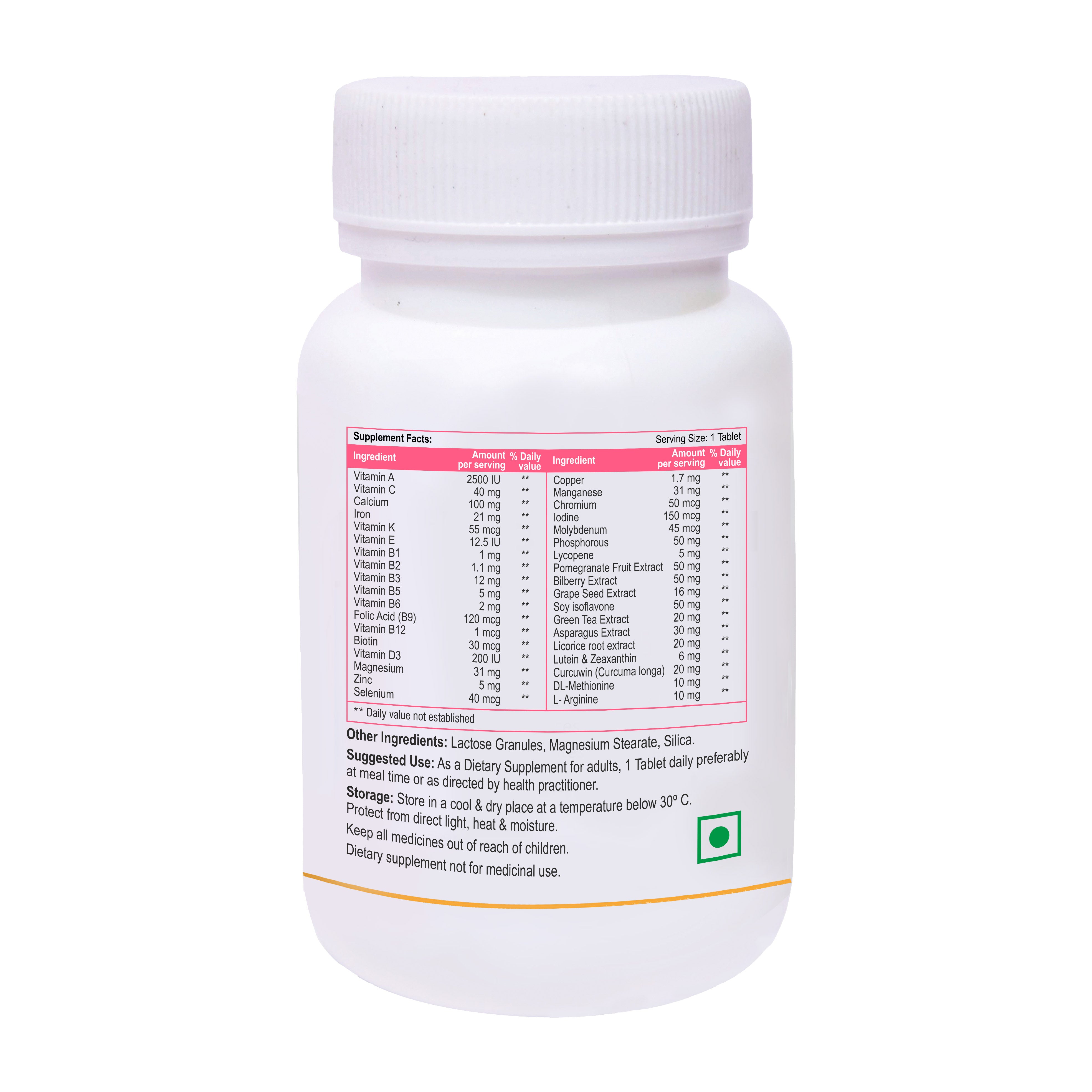 Biotrex Women's Multivitamin Daily - 60 tabs