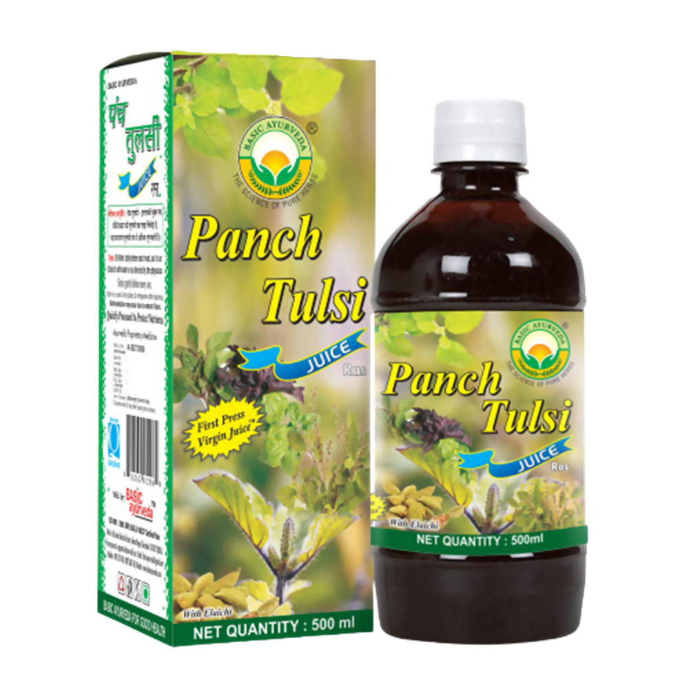 Basic Ayurveda Panch Tulsi Juice Ras - 500 ml