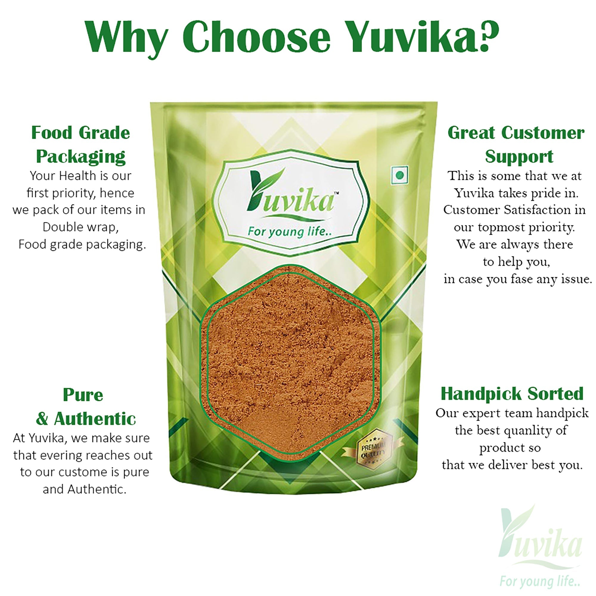 Yuvika Dalchini Gol Powder - Cinnamomum Zeylanicum - Cinnamon Powder