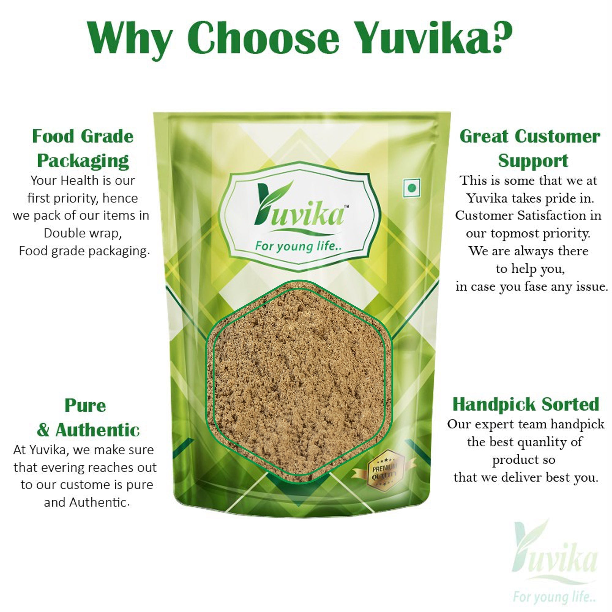 Yuvika Bhumi Amla Powder - Bhoomi Awla Powder- Phyllanthus Niruri - Fillanto Niruhi