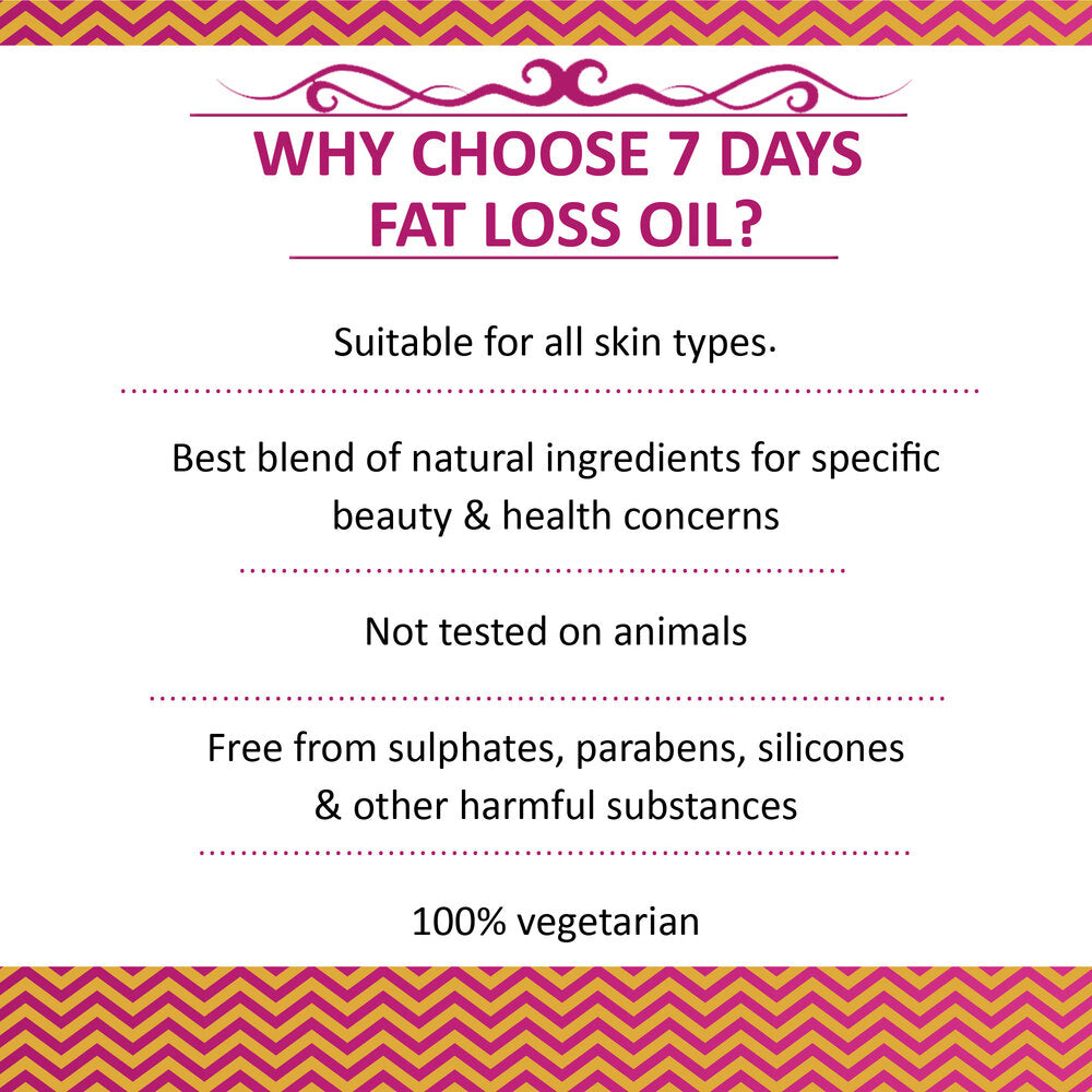 7Days Organic Fat Burning Oil for women - 100 ml